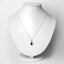 Colgante de Zafiro Azul y Diamante de 1.72 Quilates en Oro Amarillo de 14K