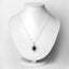 6.44 Carat Genuine Blue Sapphire and White Diamond Pendant