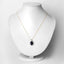 6.58 Carat Blue Sapphire & Diamond 14K Yellow Gold Pendant
