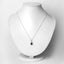 0.91 Carat Blue Sapphire & Diamond 14K White Gold Pendant