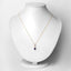 0.85 Carat Blue Sapphire and Diamond 14K Yellow Gold Pendant