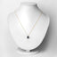Colgante de Zafiro Azul y Diamante de 1.15 Quilates en Oro Amarillo de 14K
