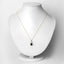 1.48 Carat Blue Sapphire and Diamond 14K Yellow Gold Pendant