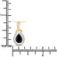 1.48 Carat Blue Sapphire and Diamond 14K Yellow Gold Pendant