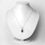 2.27 Carat Genuine Blue Sapphire and White Diamond Pendant in 14K White Gold