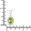 Pendentif en péridot véritable de 1,90 carat et diamant cultivé en laboratoire