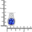 4.30 Carat Genuine Tanzanite and White Diamond Pendant in 14K White Gold