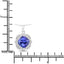 Pendentif en Tanzanite et Diamant de 3,14 Carats en Or Blanc 14 Carats