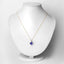 Pendentif en or 14K avec tanzanite et diamant de 2,54 carats