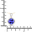 Pendentif en or 14K avec tanzanite et diamant de 2,54 carats