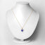 2.66 Carat Genuine Tanzanite & Diamond 14K Yellow Gold Pendant