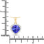 2.66 Carat Genuine Tanzanite & Diamond 14K Yellow Gold Pendant