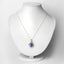 Colgante de Tanzanita y Diamante Blanco de 4.61 Quilates en Oro de 14K