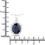 Colgante de Zafiro Azul y Diamantes Blancos de 4.63 Quilates