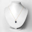 Pendentif en or jaune 14K avec saphir bleu de 4,63 carats et diamants