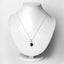 4.41 Carat Blue Sapphire and Diamond 14K White Gold Pendant