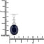 4.41 Carat Blue Sapphire and Diamond 14K White Gold Pendant