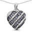1.30 Carat Genuine Tanzanite & White Topaz Sterling Silver Pendant
