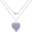 3.97 Carat Genuine Tanzanite Heart Pendant in Sterling Silver