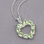 1.70 Carat Genuine Peridot .925 Sterling Silver Pendant