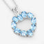 1.90 Carat Genuine Swiss Blue Topaz Pendant in Sterling Silver
