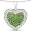 4.62 Carat Genuine Chrome Diopside Sterling Silver Pendant