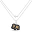 0.89 Carat Genuine Black Diamond & Yellow Diamond Pendant