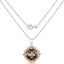 6.17 Carat Genuine Smoky Quartz and Citrine Pendant in Sterling Silver
