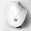 4.84 Carat Genuine Swiss Blue Topaz Pendant in Sterling Silver