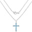 Elegant 3.85 Carat Blue Topaz Sterling Silver Pendant