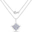 Pendentif en Tanzanite véritable de 0,90 carat en argent sterling .925