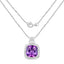 Colgante de Amatista Genuina de 5.85 Quilates en Plata Esterlina