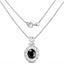 5.94 Carat Dyed Sapphire .925 Sterling Silver Pendant