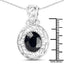 5.94 Carat Dyed Sapphire .925 Sterling Silver Pendant