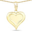 Pendentif en cœur en argent sterling 925 de 7,05 g élégant