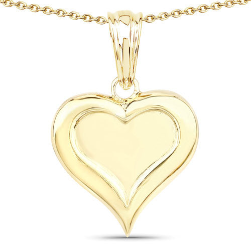 Pendentif en cœur en argent sterling 925 de 7,05 g élégant