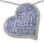 Pendentif en argent sterling de 2,98 carats en tanzanite véritable