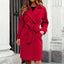 Chic Women's Hot Pink Trench Coat