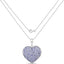 4.86 Carat Genuine Tanzanite Sterling Silver Heart Pendant