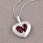 2.66 Carat Genuine Garnet & White Topaz Sterling Silver Pendant