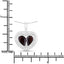 2.66 Carat Genuine Garnet & White Topaz Sterling Silver Pendant