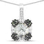 2.72 Carat Genuine Multi-Stone .925 Sterling Silver Pendant