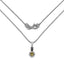 1.00 Carat Genuine Citrine & Diamond .925 Sterling Silver Pendant