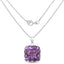 Pendentif en argent sterling .925 avec améthyste véritable de 8,20 carats