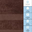 Luxury Brown Bath Towel 8 Piece Set - Combed Cotton Quality