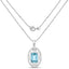 9.60 Carat Genuine Green Topaz Sterling Silver Pendant