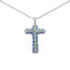 Pendentif en argent sterling avec opale éthiopienne et tanzanite de 3,32 carats