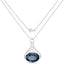 6.65 Carat London Blue Topaz Sterling Silver Pendant