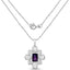Colgante de Amatista Genuina de 7.80 Quilates en Plata de Ley