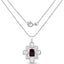 8.00 Carat Genuine Garnet .925 Sterling Silver Pendant